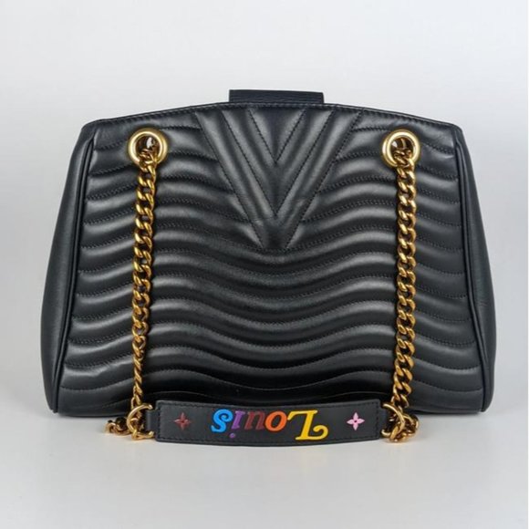 Louis Vuitton New Wave Chain Black Leather Tote - Picture 2 of 10